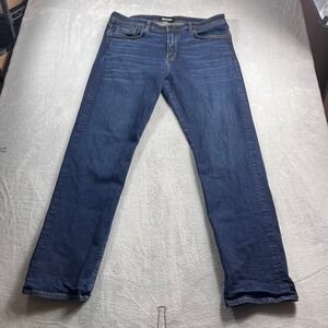 Revtown Decade Denim Automatic Mens Jeans 38x34 Dark Wash Blue Straight Leg